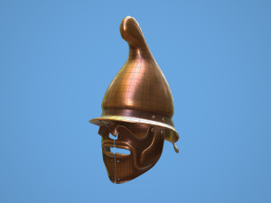 greek thracian hoplite helmet 3D Модель