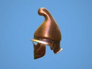 greek thracian hoplite helmet 3D Модель
