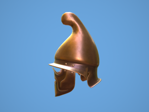 greek thracian hoplite helmet 3D Модель