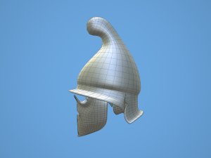 greek thracian hoplite helmet 3D Модель