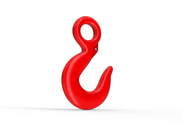 Crane hook 3D Print Model .c4d .max .obj .3ds .fbx .stl .blend 