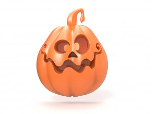 Halloween Pumpkin badge 3D Print Model