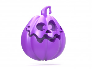 Halloween Pumpkin badge 3Dプリントモデル