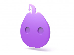 Halloween Pumpkin badge 3Dプリントモデル