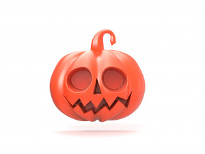 Halloween Pumpkin badge 3D Print Model