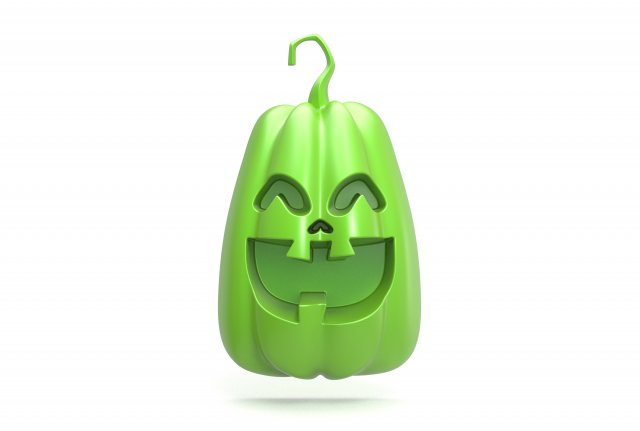 Halloween Pumpkin badge 3D Принт Модель .c4d .max .obj .3ds .fbx .stl .blend 