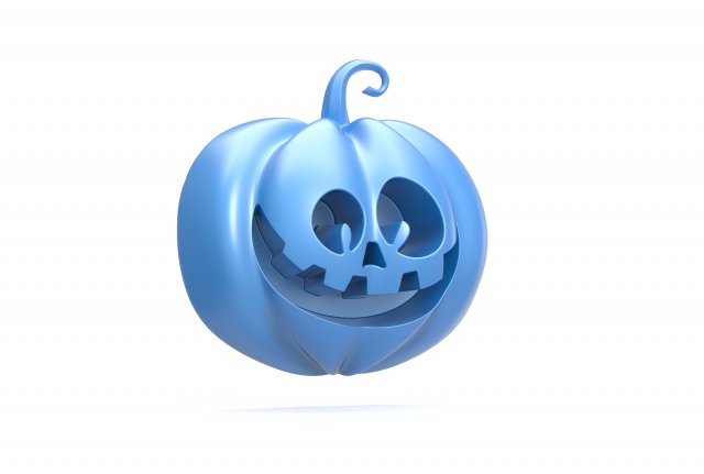 Halloween Pumpkin badge Modelo de Impressão 3D .c4d .max .obj .3ds .fbx .stl .blend 