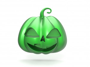 Halloween Pumpkin badge Modèles 3D en vedette