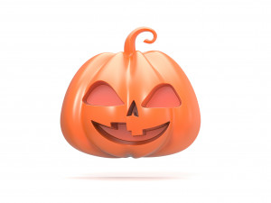 Halloween Pumpkin badge 3D-Druckmodell