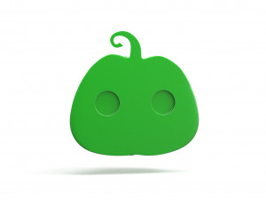 Halloween Pumpkin badge 3D-Druckmodell