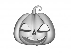 Halloween Pumpkin badge 3D Print Model
