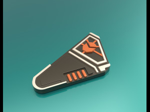 Star Lord Communicator Badge 3D Print Model