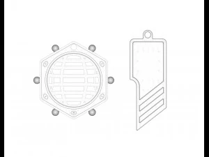 Star Lord Neklaces pendants 3D Print Model