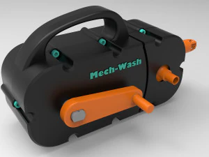 lavado mecánico Modelo de impresión 3D