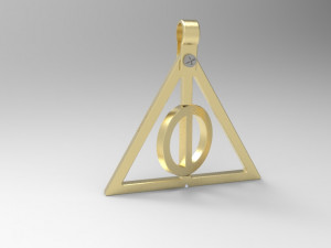 deathly hallow pendant 3D Принт Модель