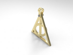 deathly hallow pendant 3D Принт Модель