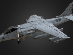 harrier jet fighter Model 3D