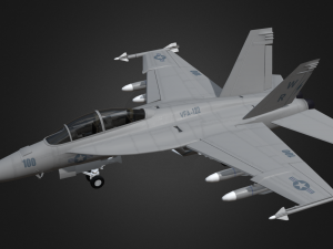 f18 super hornet 3D Model