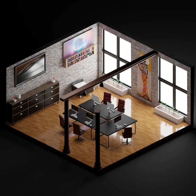 办公室第一卷 3D 模型 .c4d .max .obj .3ds .fbx .stl .blend 