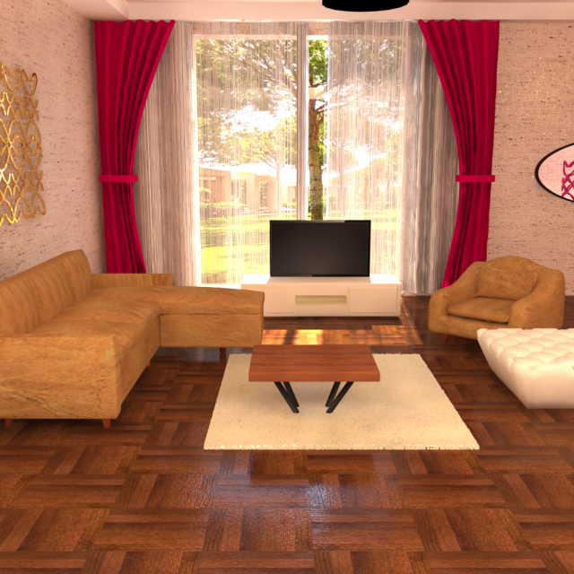 living room fresh Modello 3D .c4d .max .obj .3ds .fbx .stl .blend 