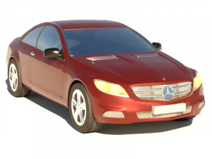 mercedes-benz cl 2010 car exterior 3D 模型