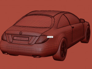mercedes-benz cl 2010 car exterior Modelo 3D