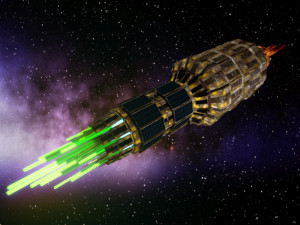 scifi old rusted spaceship 3Dモデル