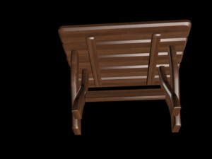 table dark walnut 3D Model