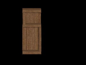 nightstand dark walnut 3D Model