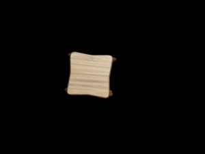 solid wood stool 3D-Modell