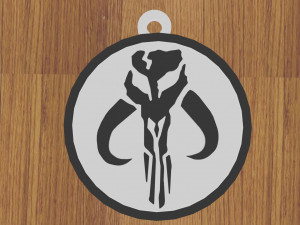pack x10 keychain the mandalorian 3D Print Model