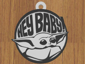 pack x10 keychain the mandalorian 3D Print Model