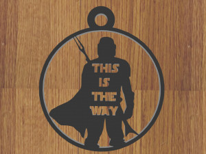 pack x10 keychain the mandalorian 3D Print Model