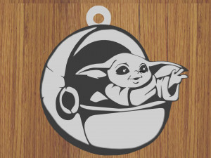 pack x10 keychain the mandalorian 3D Print Model