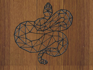 pack x17 keychain geometric animals and more 3D-Druckmodell