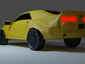 lowpoly chevrolet camaro 3D मॉडल