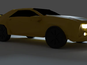 lowpoly chevrolet camaro 3D Model