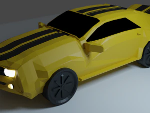 lowpoly chevrolet camaro 3D Model