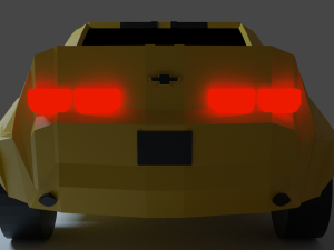 lowpoly chevrolet camaro Modello 3D