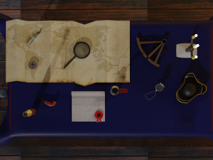 cartographers table Model 3D