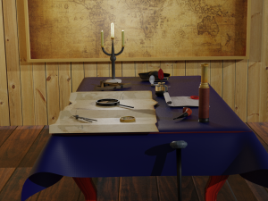 cartographers table Model 3D