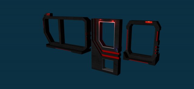 2 window and door 3Dモデル .c4d .max .obj .3ds .fbx .stl .blend 