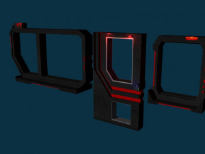2 window and door Modèle 3D