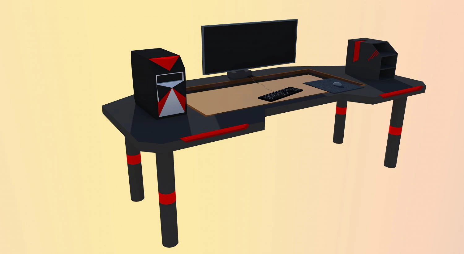 table 3D Model .c4d .max .obj .3ds .fbx .stl .blend 