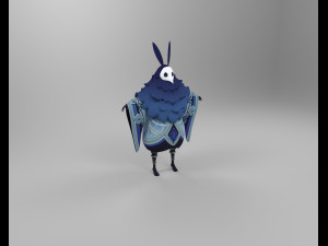 abyss mage cryo - genshin impact Low-poly Modelo 3D