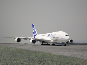 Airbus A380 Modello 3D