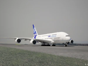 Airbus A380 3D Model