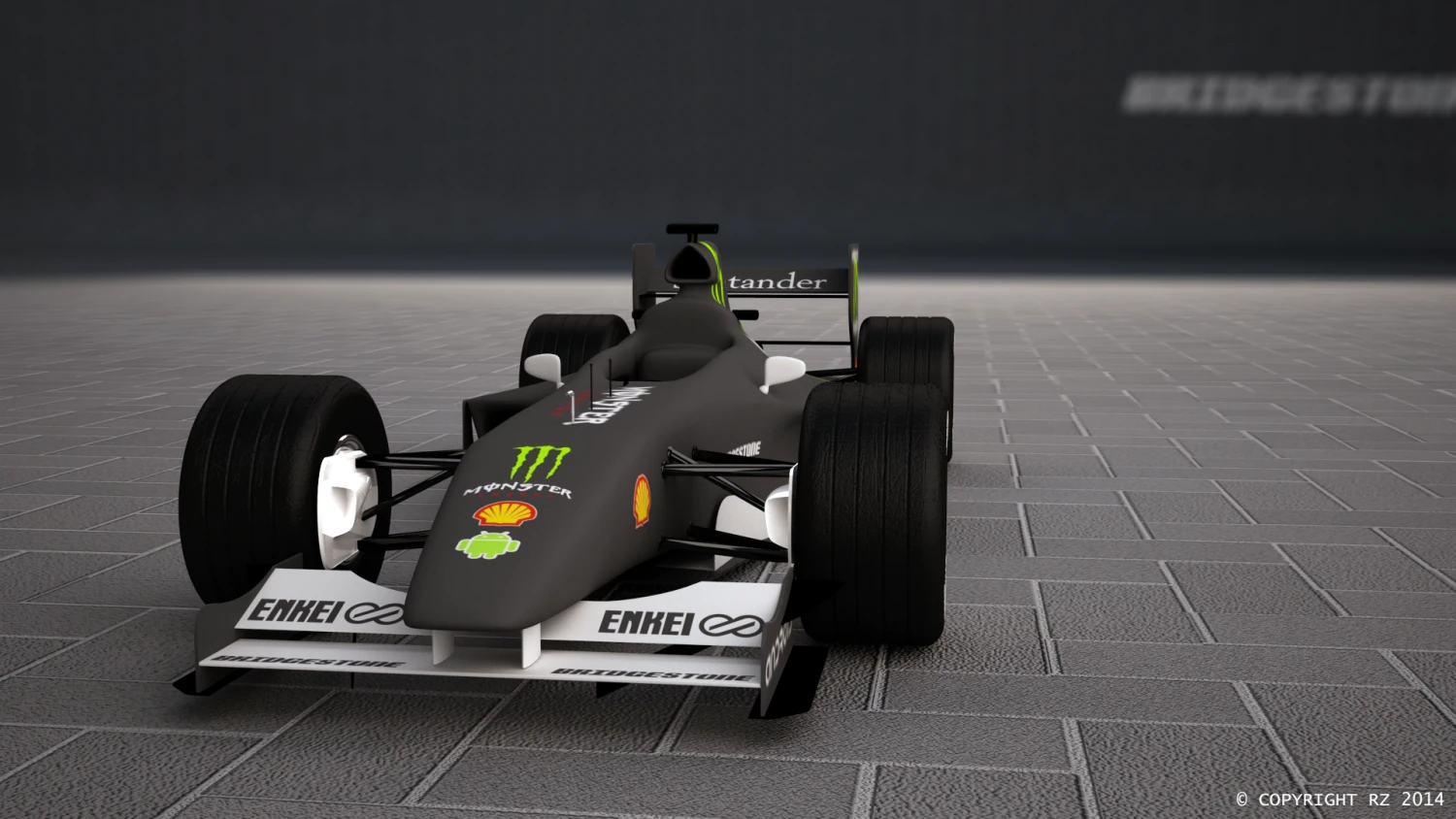 Race Car 3D Model .c4d .max .obj .3ds .fbx .stl .blend 