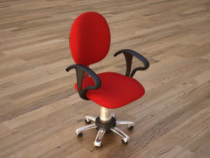 B&uuml;rostuhl 3D Modell