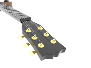guitar 3D मॉडल